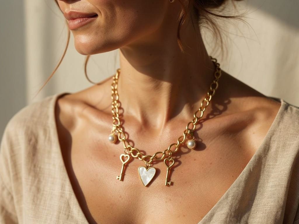 Secret Key Charm Necklace
