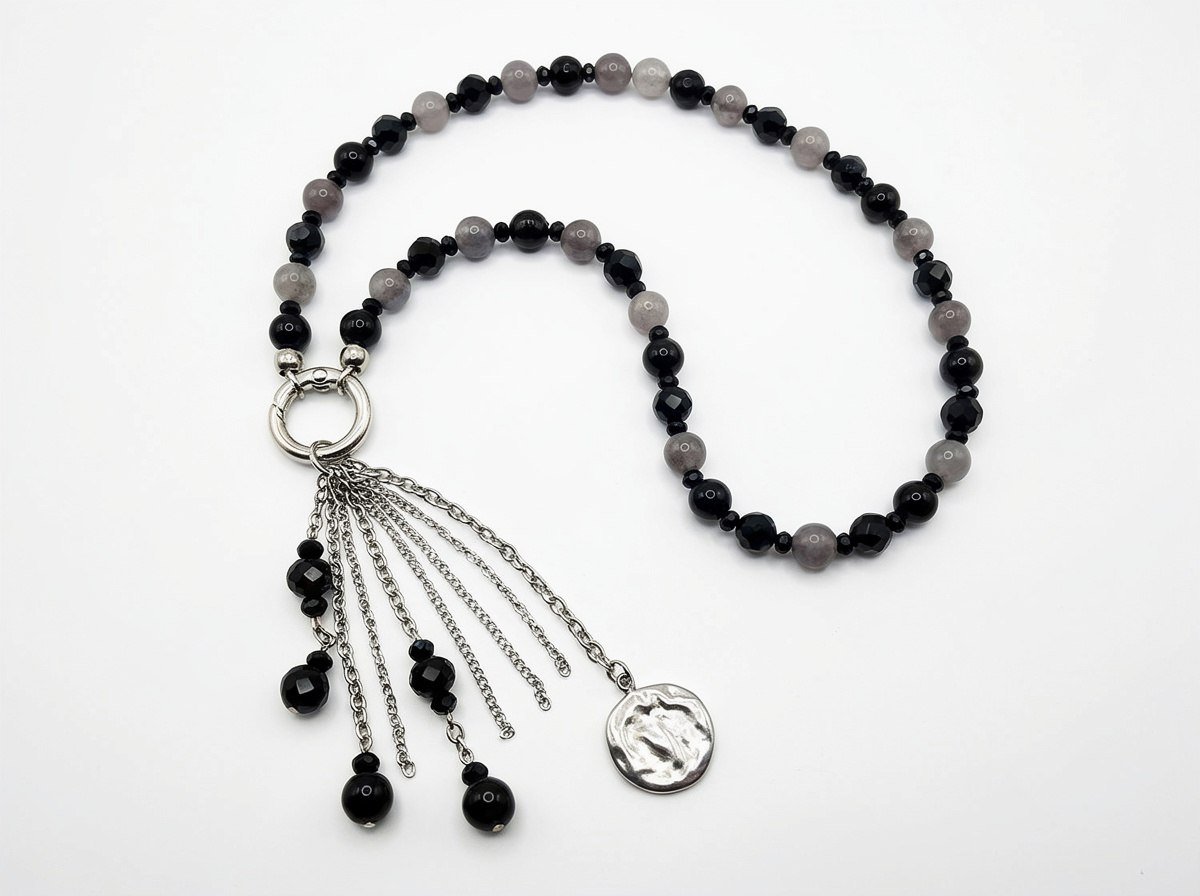 Midnight Tassel Necklace