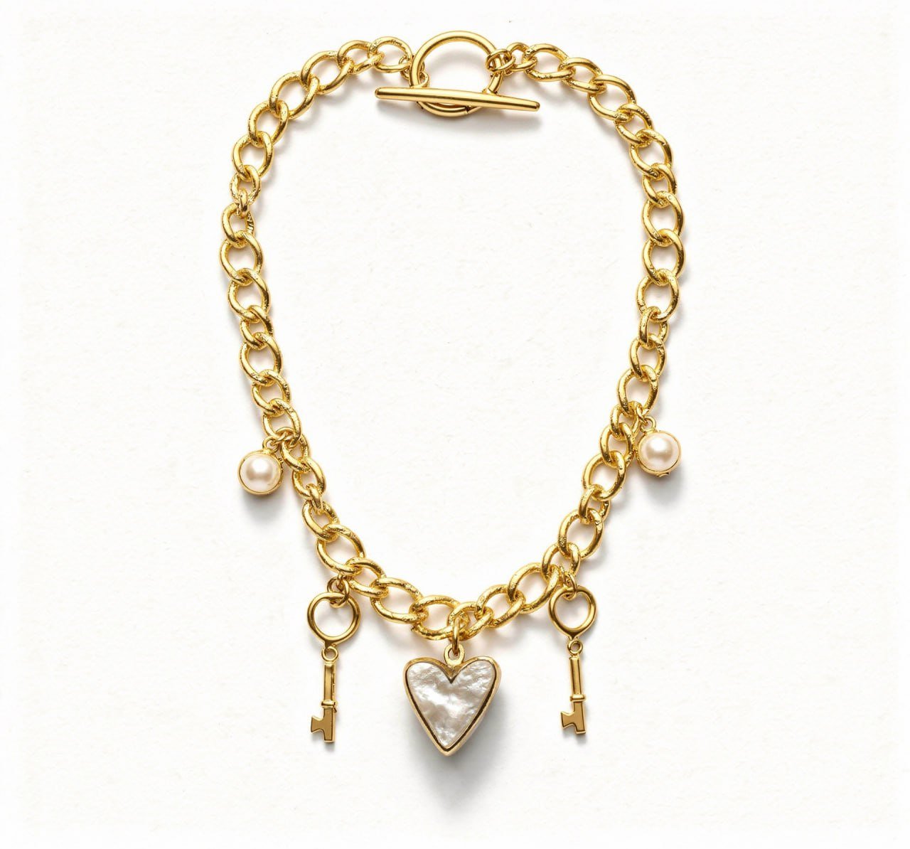 Secret Key Charm Necklace detail