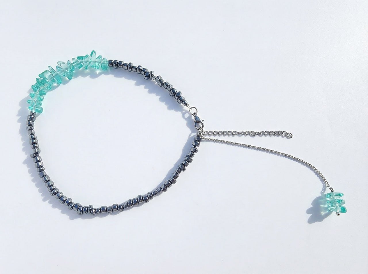 Sea Mist Beaded Necklace