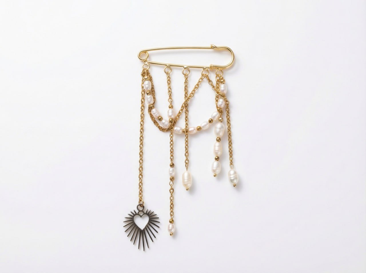 Pearl Cascade Brooch