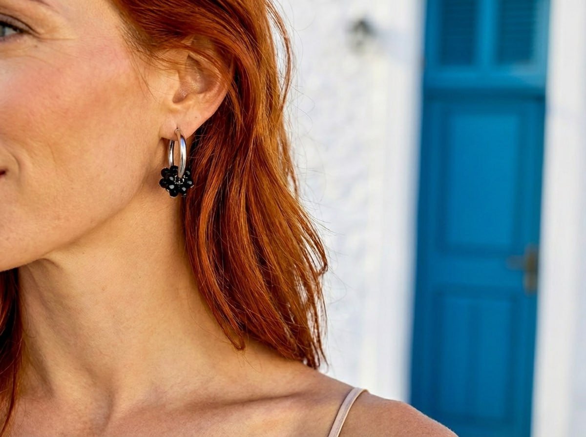 Black Cluster Hoops