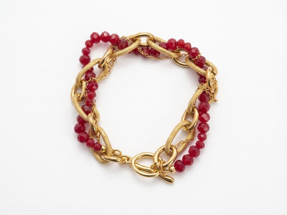Ruby Chain Glow Bracelet