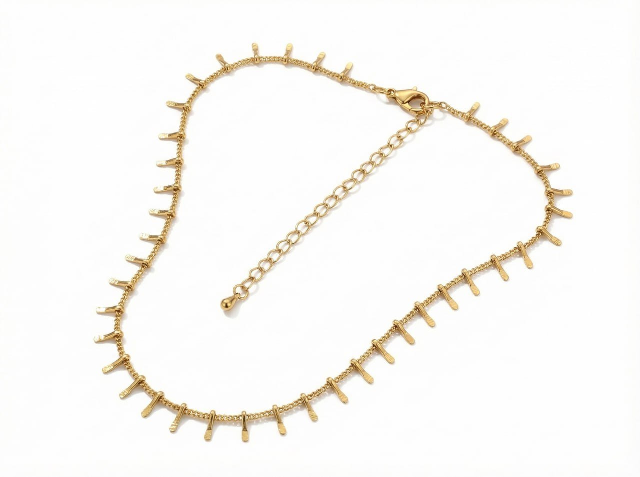 Golden Spike Necklace detail