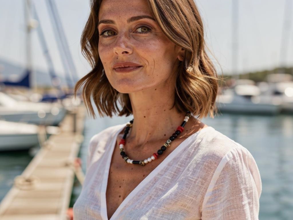 Rooftop Morning Beaded Necklace